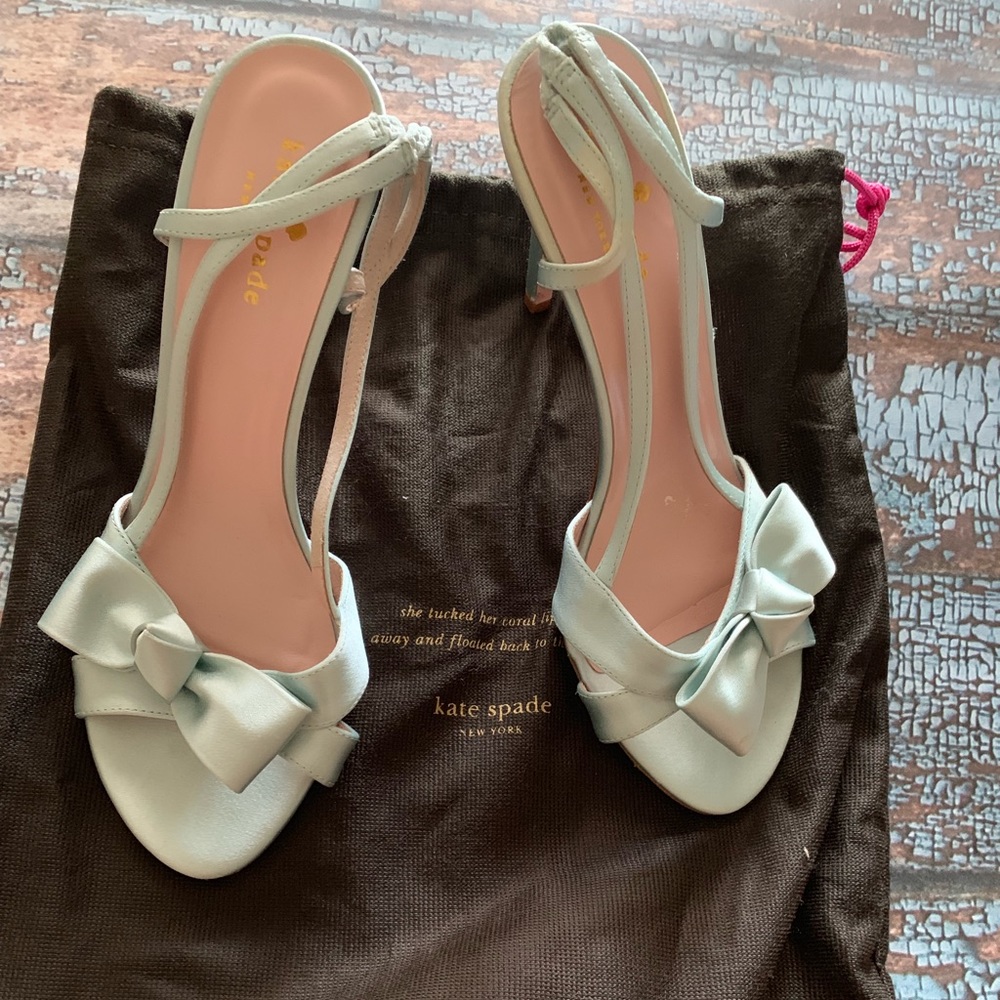 BRIDAL! Pale blue Kate Spade Wedding shoes 6.5